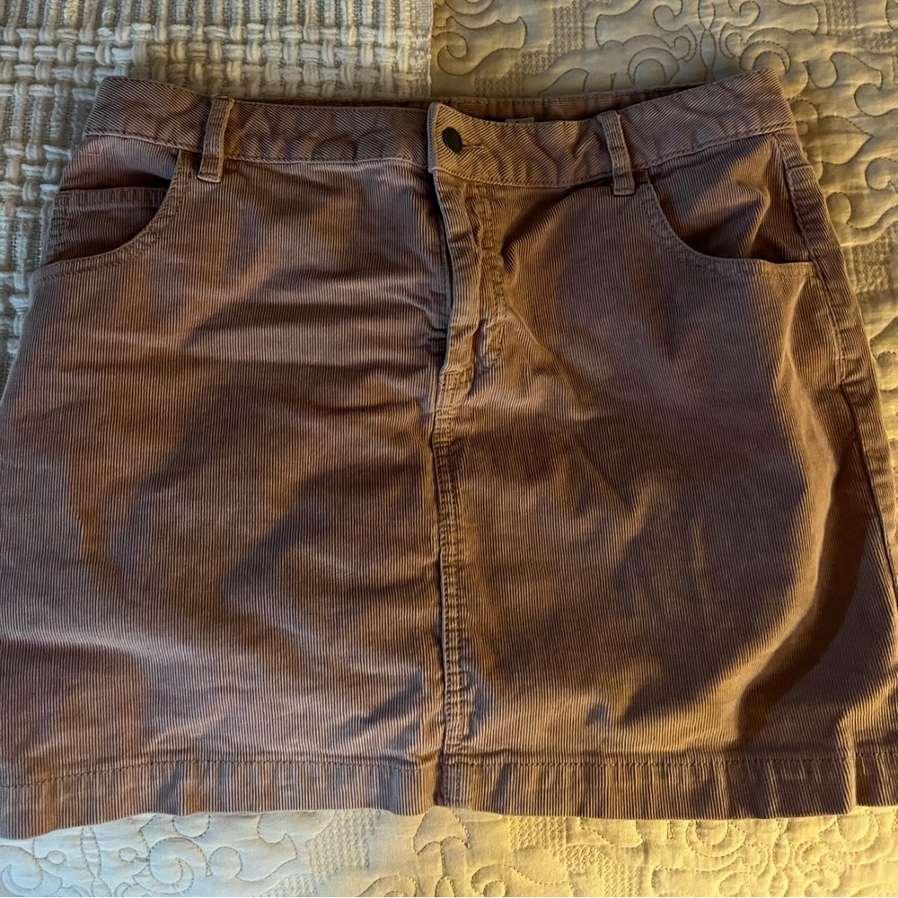 Pink corduroy skirt